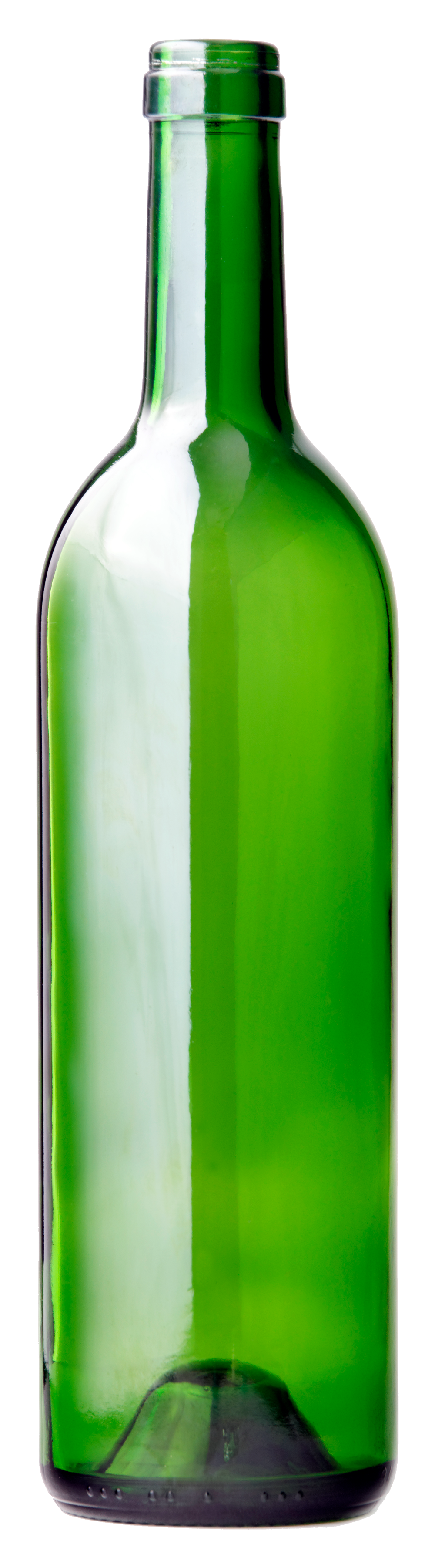 Yeşil cam şarap şişesi